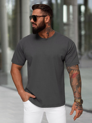 Ανδρικό μπλουζάκι γραφίτη OZONEE JS/67T1298/5