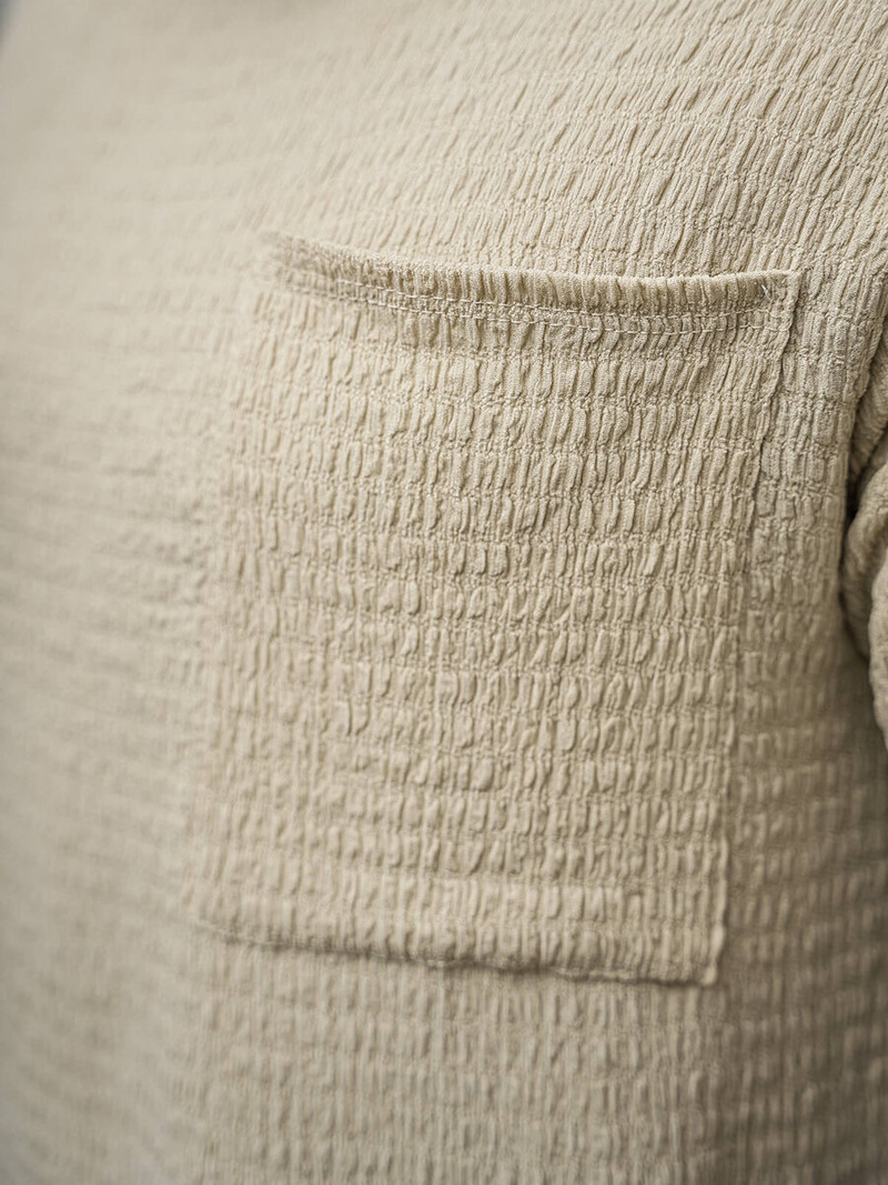 Ανδρικό μπλουζάκι mπεζ OZONEE O/Y960T