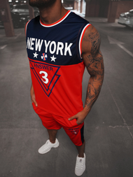 Ανδρικό σετ μπάσκετ Κόκκινο OZONEE JS/68C10169Z