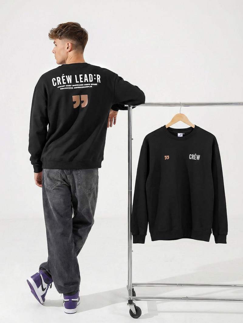 Ανδρικό Φούτερ μαύρο OZONEE JS/65B3917/3Z