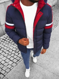 Ανδρικό χειμερινό μπουφάν ναυτικό μπλε OZONEE JS/M8103