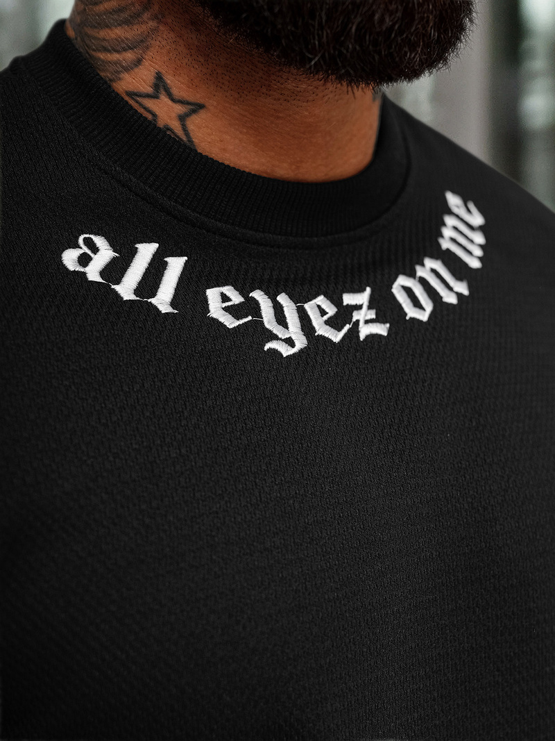 Ανδρικό Φούτερ Μαύρος OZONEE O/P2027Z