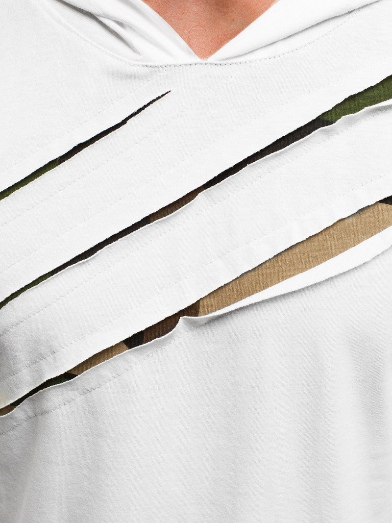 Ανδρικό μπλουζάκι λευκό OZONEE A/1185Z