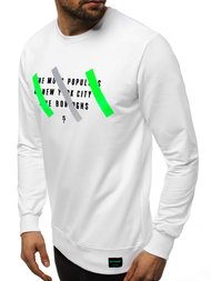 Ανδρικό Φούτερ λευκό OZONEE MACH/2105