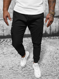 Ανδρικό παντελόνι jogger mαύρος OZONEE O/G3043