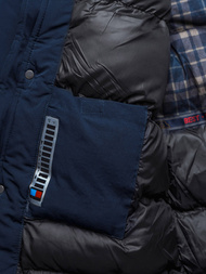 Ανδρικό χειμερινό μπουφάν ναυτικό μπλε OZONEE JS/5M718/215