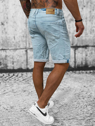 Ανδρικό σόρτς τζιν Γαλάζιο OZONEE O/19200