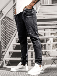 Ανδρικό παντελόνι jogger μαύρο OZONEE JS/KK1022