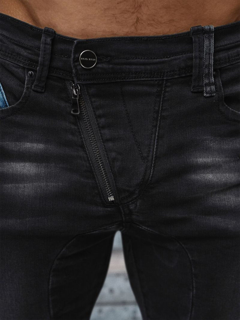 Ανδρικό τζιν παντελόνι mαύρος OZONEE NB/MP0025NZ