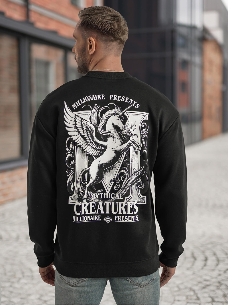 Ανδρικό Φούτερ μαύρο OZONEE JS/65B3919/3