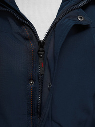 Ανδρικό χειμερινό μπουφάν ναυτικό μπλε OZONEE JS/5M718/215