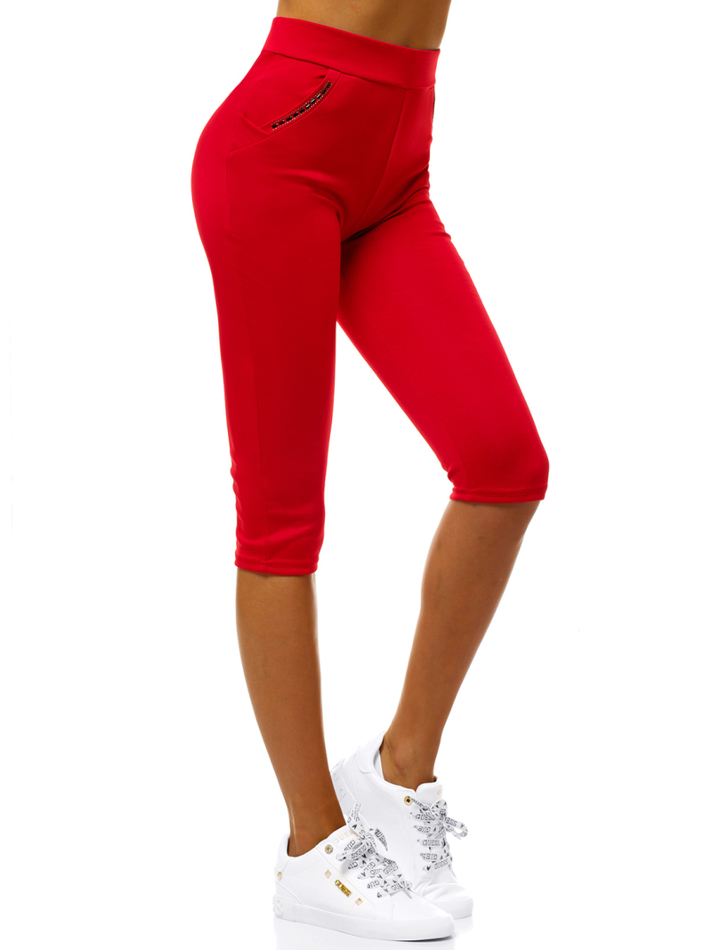 Γυναικείο κοντό κολάν Κόκκινο OZONEE JS/1027/E5