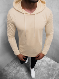 Ανδρικό μπλουζάκι με μακριά μανίκια μπεζ OZONEE MECH/2148TZ 