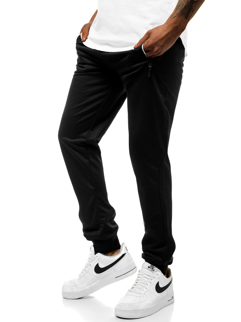 Ανδρικό παντελόνι φόρμας μαύρο JS/XW003S