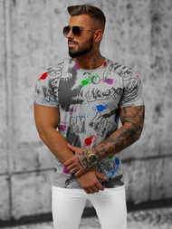 Ανδρικό μπλουζάκι Γκρί OZONEE JS/8T967