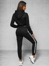 Γυναικείο σετ φόρμας δύο κομματιών Mαύρος OZONEE JS/8C67/3