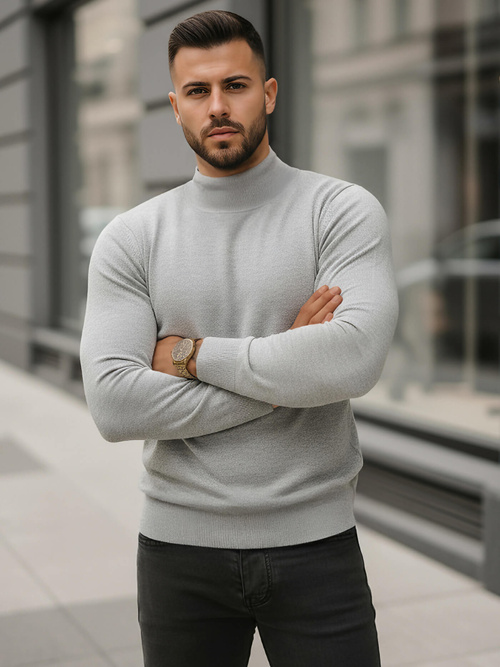 Ανδρικό πουλόβερ Γκρί OZONEE V/V24503