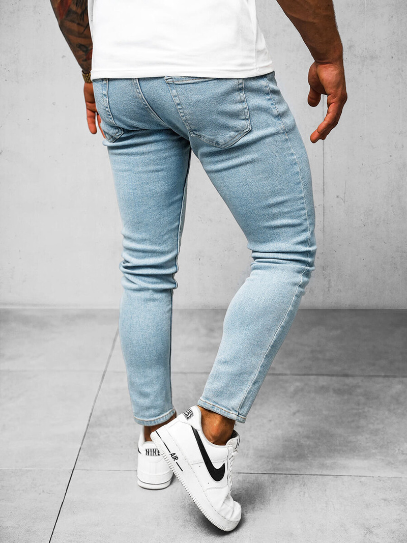 Ανδρικό τζιν παντελόνι μπλε OZONEE O/2336/1