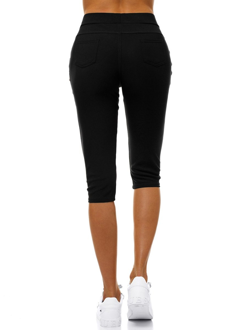 Γυναικείο κοντό κολάν μαύρο OZONEE JS/1041/A1