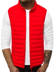 Ανδρικό αμάνικο μπουφάν Κόκκινο OZONEE JS/LY32