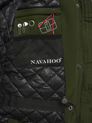 Γυναικείο μπουφάν χακί OZONEE O/W377Z