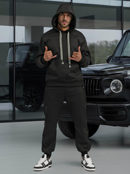 Ανδρικό σετ φόρμας μαύρο OZONEE O/3C582AB