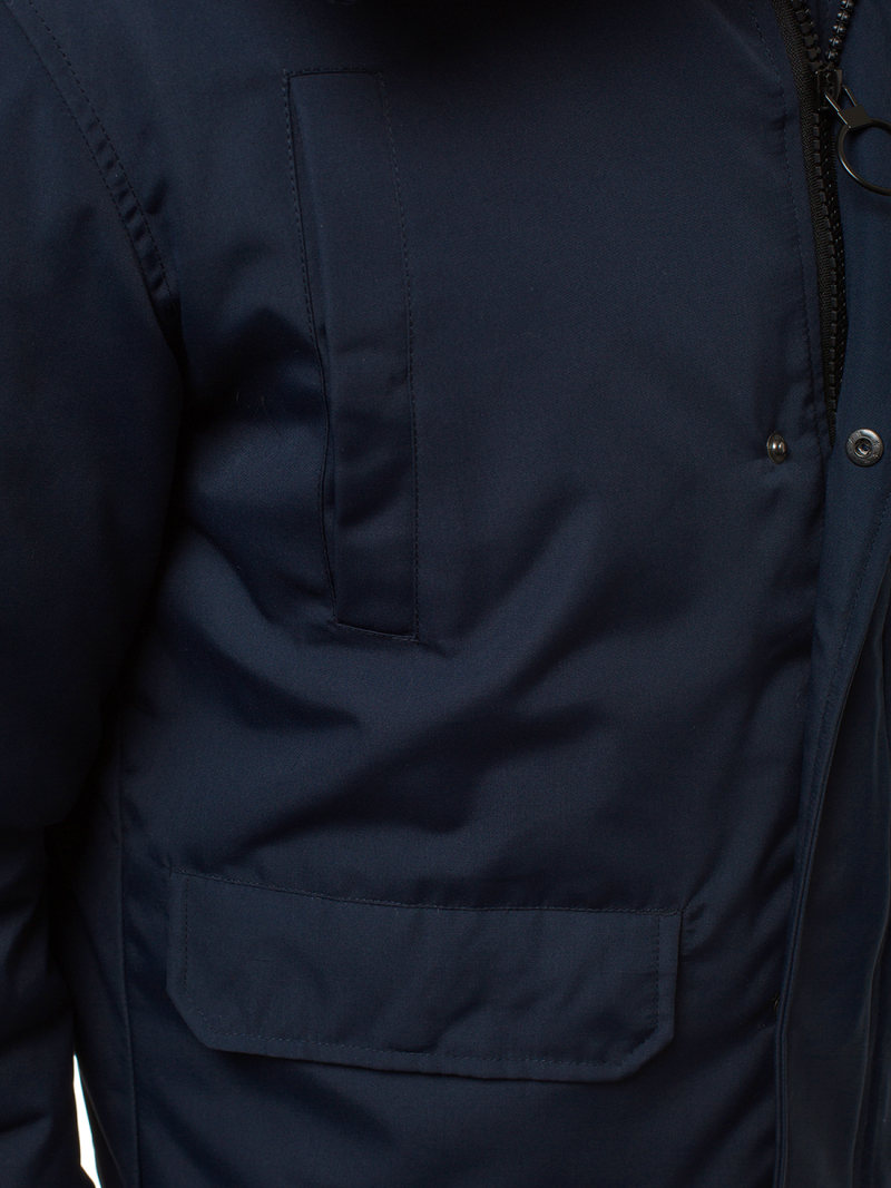 Ανδρικό χειμερινό μπουφάν ναυτικό μπλε OZONEE JS/2019005