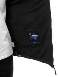 Ανδρικό μπουφάν Softshell μαύρο-πράσινο OZONEE GE/12262
