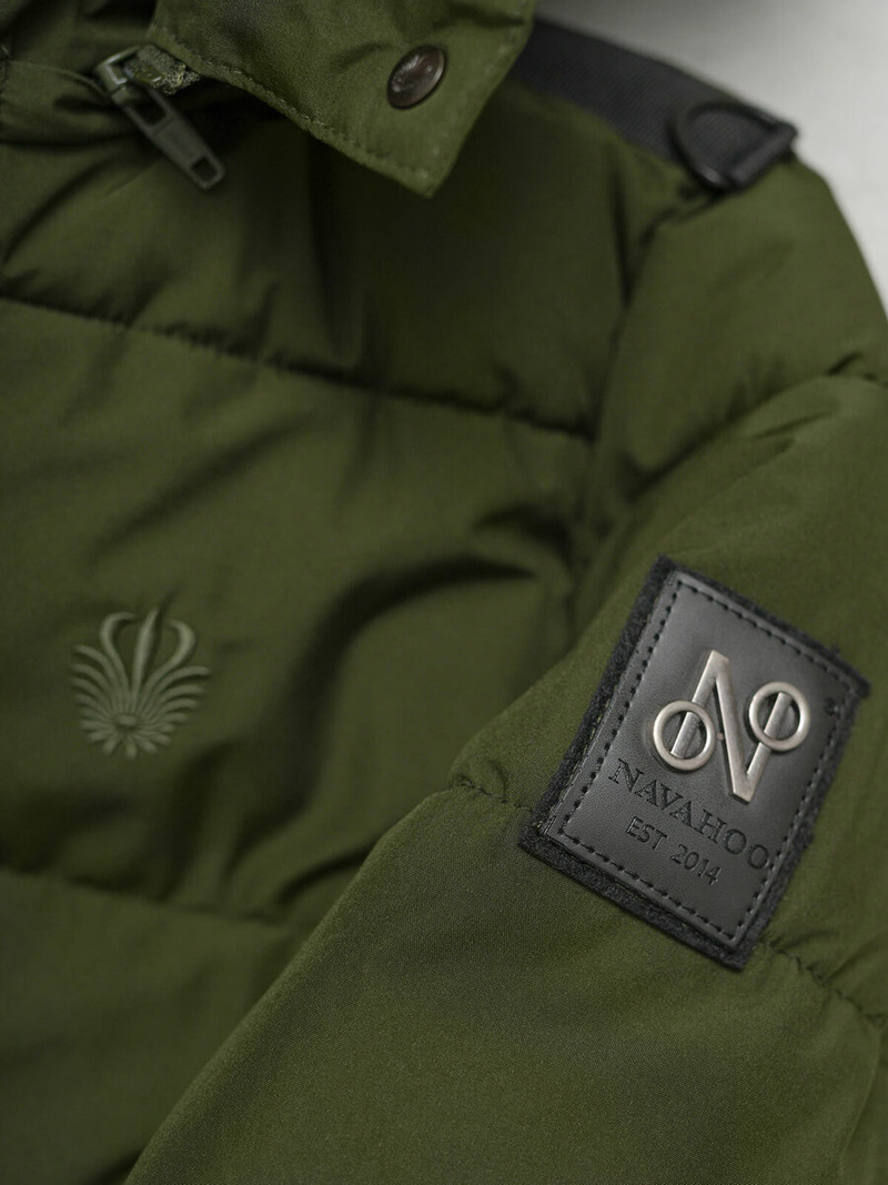 Γυναικείο μπουφάν χακί OZONEE O/W377