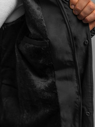 Ανδρικό μπουφάν μαύρο OZONEE JS/31M5011