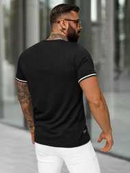 Ανδρικό μπλουζάκι μαύρο OZONEE O/QS11628