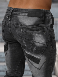 Ανδρικό τζιν παντελόνι mαύρος OZONEE NB/MP0045N