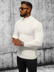 Ανδρικό πουλόβερ eκρού OZONEE L/2263Z