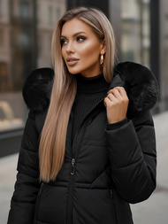 Γυναικείο μπουφάν μαύρο OZONEE JS/16M9099/392Z
