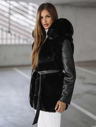 Γυναικείο μπουφάν μαύρο OZONEE JS/11Z8090Z