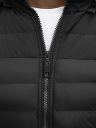 Ανδρικό μπουφάν μαύρο OZONEE JS/M792/392