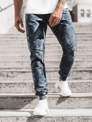 Ανδρικό παντελόνι jogger μπλε OZONEE JS/KK1027