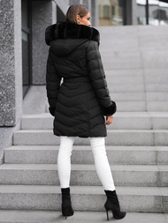 Γυναικείο μπουφάν μαύρο OZONEE JS/5M3156/392