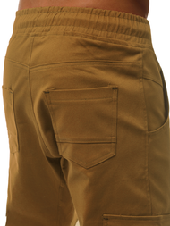 Ανδρικό παντελόνι jogger κάμελ OZONEE A/404