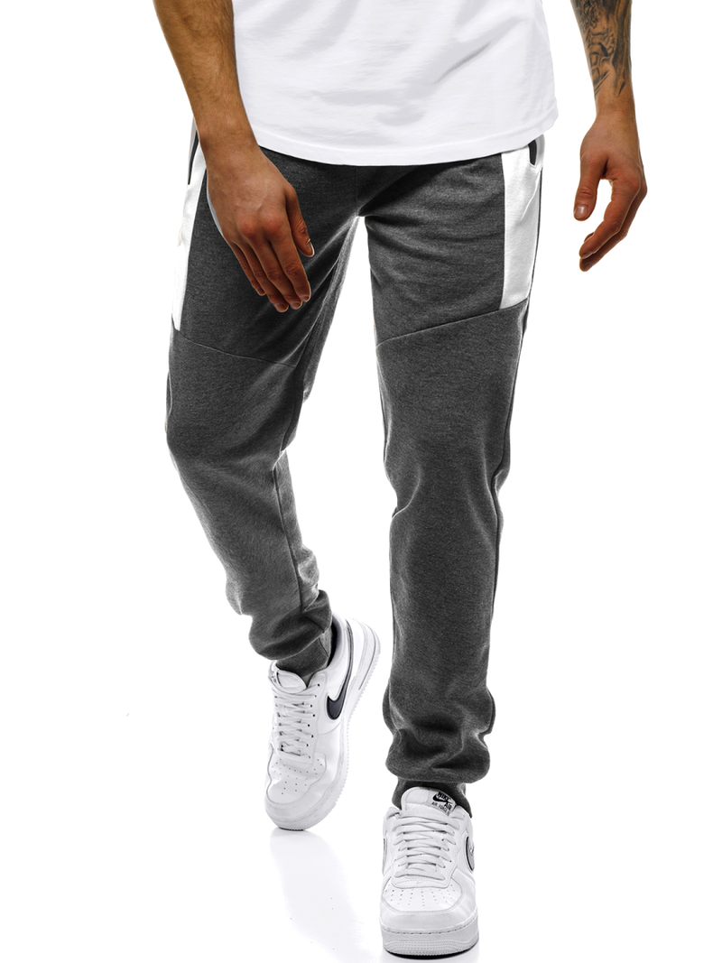 Ανδρικό παντελόνι φόρμας γραφίτη OZONEE JS/JZ11011