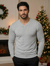 Ανδρικό πουλόβερ Γκρί OZONEE NB/MMB601/2Z