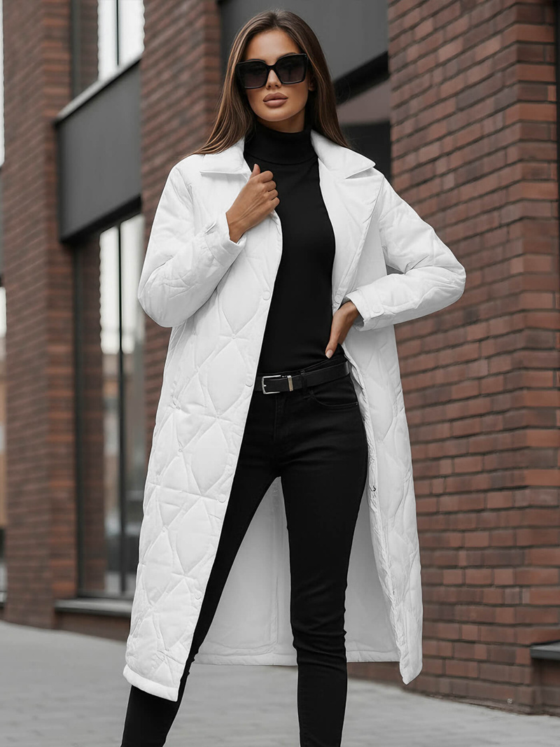 Γυναικείο μπουφάν λευκό OZONEE JS/5M3177/281Z