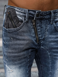 Ανδρικό τζιν παντελόνι mπλε OZONEE NB/MP0045B