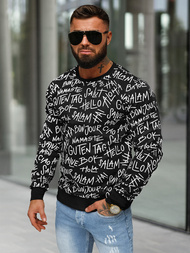 Ανδρικό Φούτερ Mαύρος OZONEE JS/8B1188/3