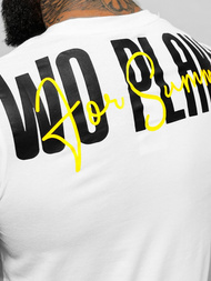 Ανδρικό μπλουζάκι λευκό OZONEE O/T1277/1