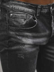 Ανδρικό τζιν παντελόνι mαύρος OZONEE NB/MP0126N