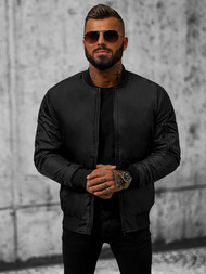 Ανδρικό μπουφάν μαύρο OZONEE JS/AK95Z