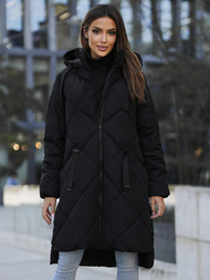 Γυναικείο μπουφάν μαύρο OZONEE JS/5M3168/392