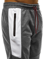 Ανδρικό παντελόνι φόρμας γραφίτη OZONEE JS/JZ11011