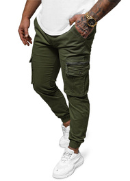 Ανδρικό παντελόνι chino jogger Πράσινος OZONEE NB/MP0201MV